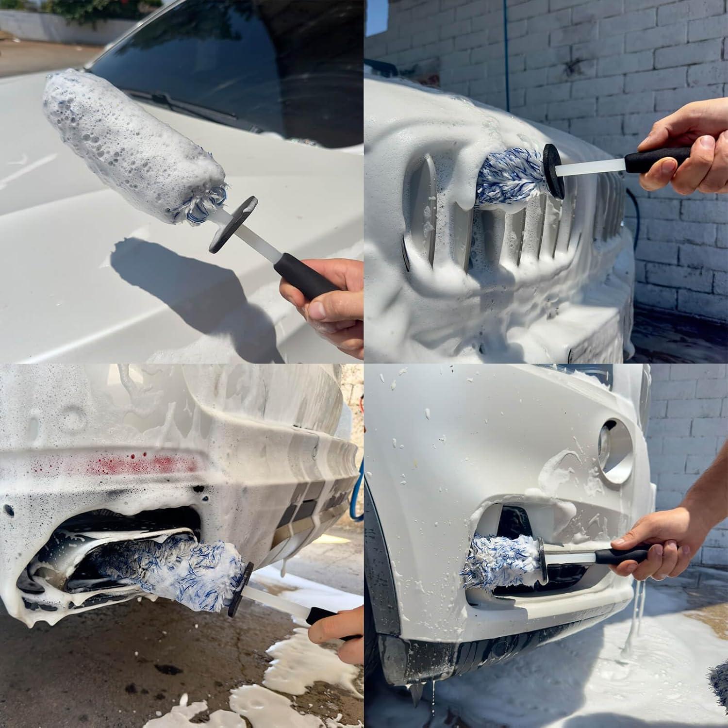 Cepillo Limpiador de Ruedas IPELY Microfibra Sin Metal 38.4cm