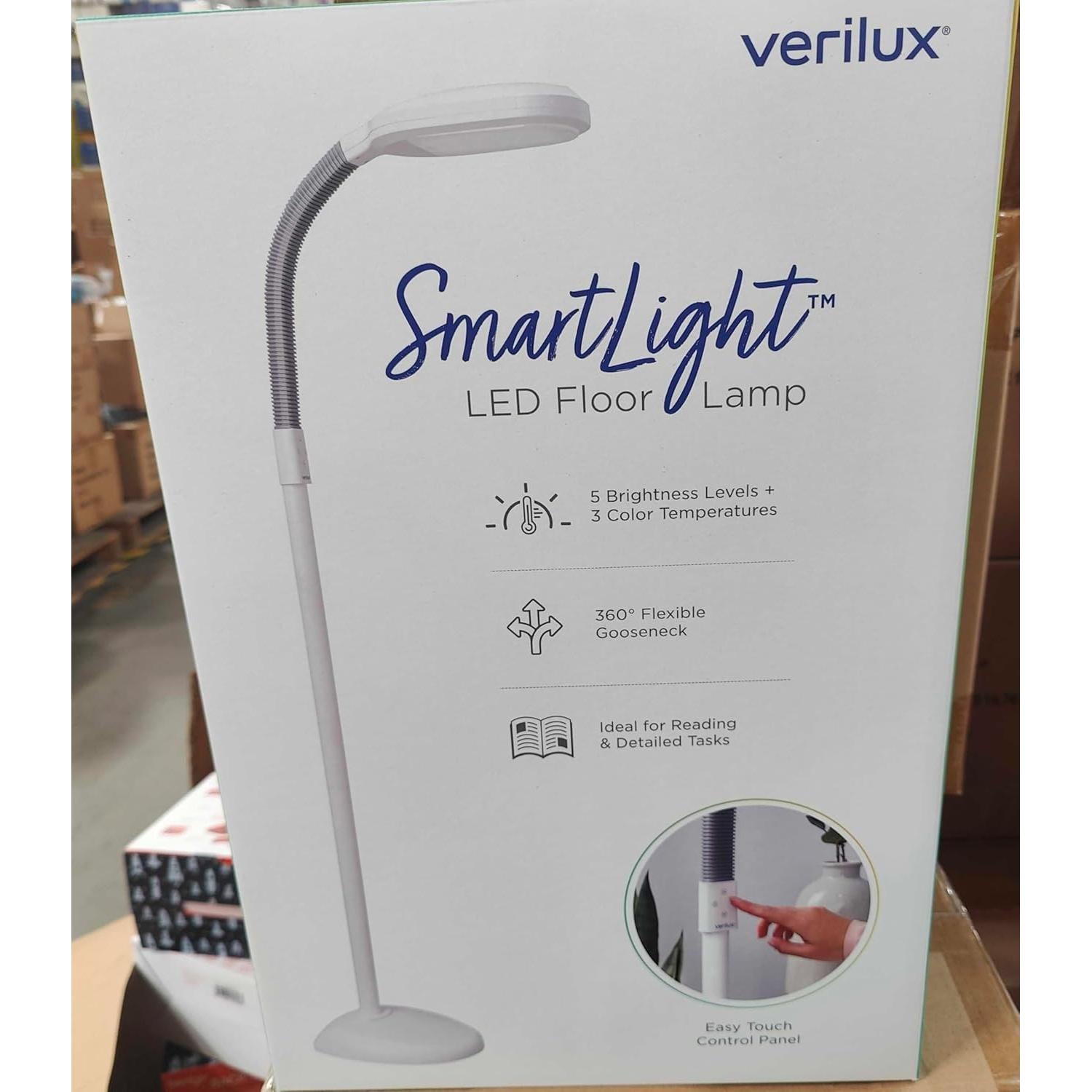 Lámpara de Pie LED Verilux SmartLight con Brillo Ajustable