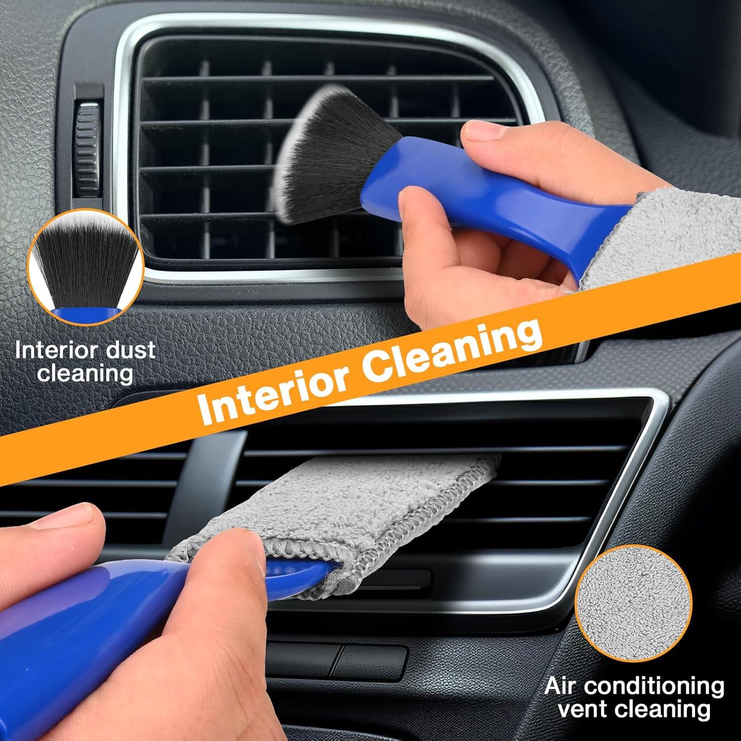 Kit de limpieza de ruedas Preciva 9PCS - Cepillos y guantes