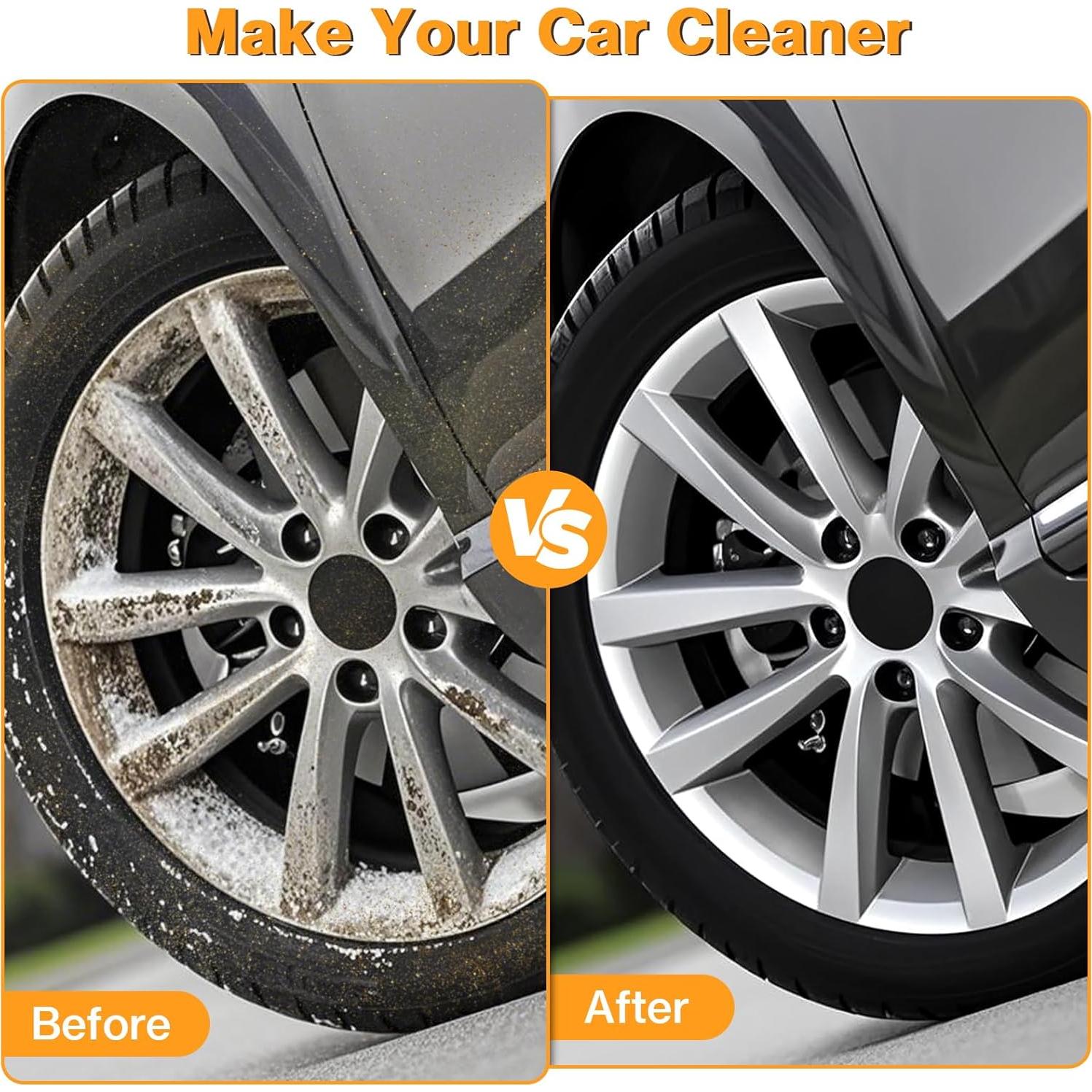 Kit de limpieza de ruedas Preciva 9PCS - Cepillos y guantes