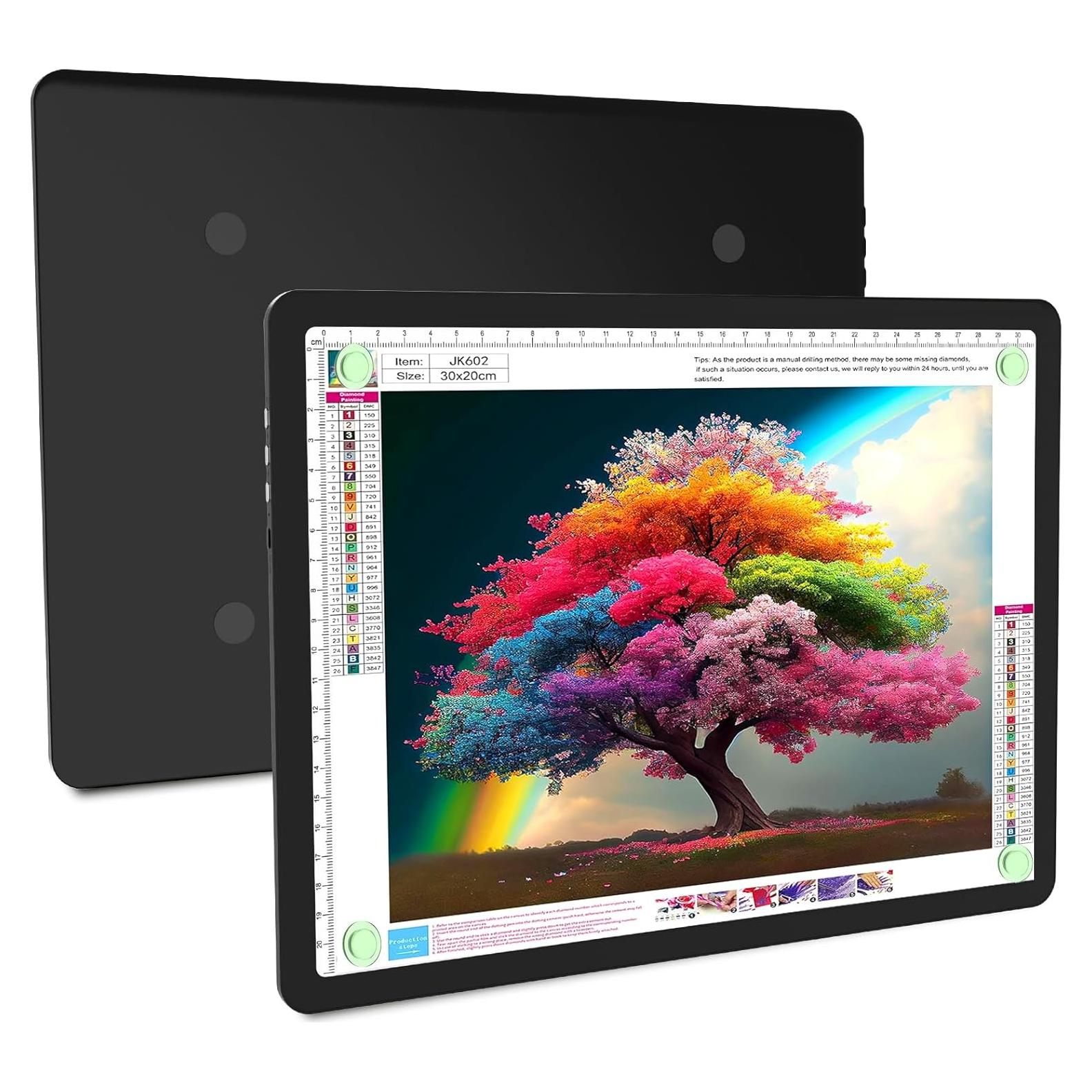 Tableta de Luz LED Elice A4 Recargable Magnética - Negra