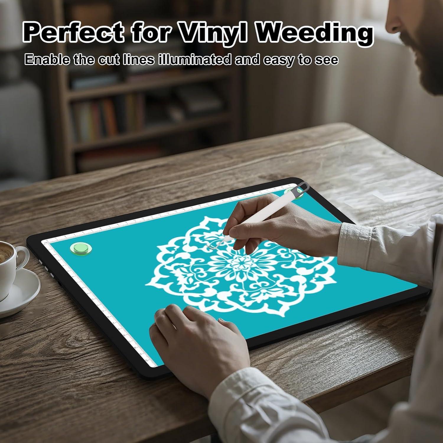 Tableta de Luz LED Elice A4 Recargable Magnética - Negra