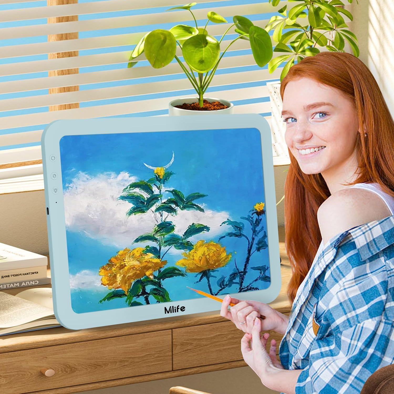 Tableta de Luz Mlife A4 Recargable Verde Claro 8860 Lux