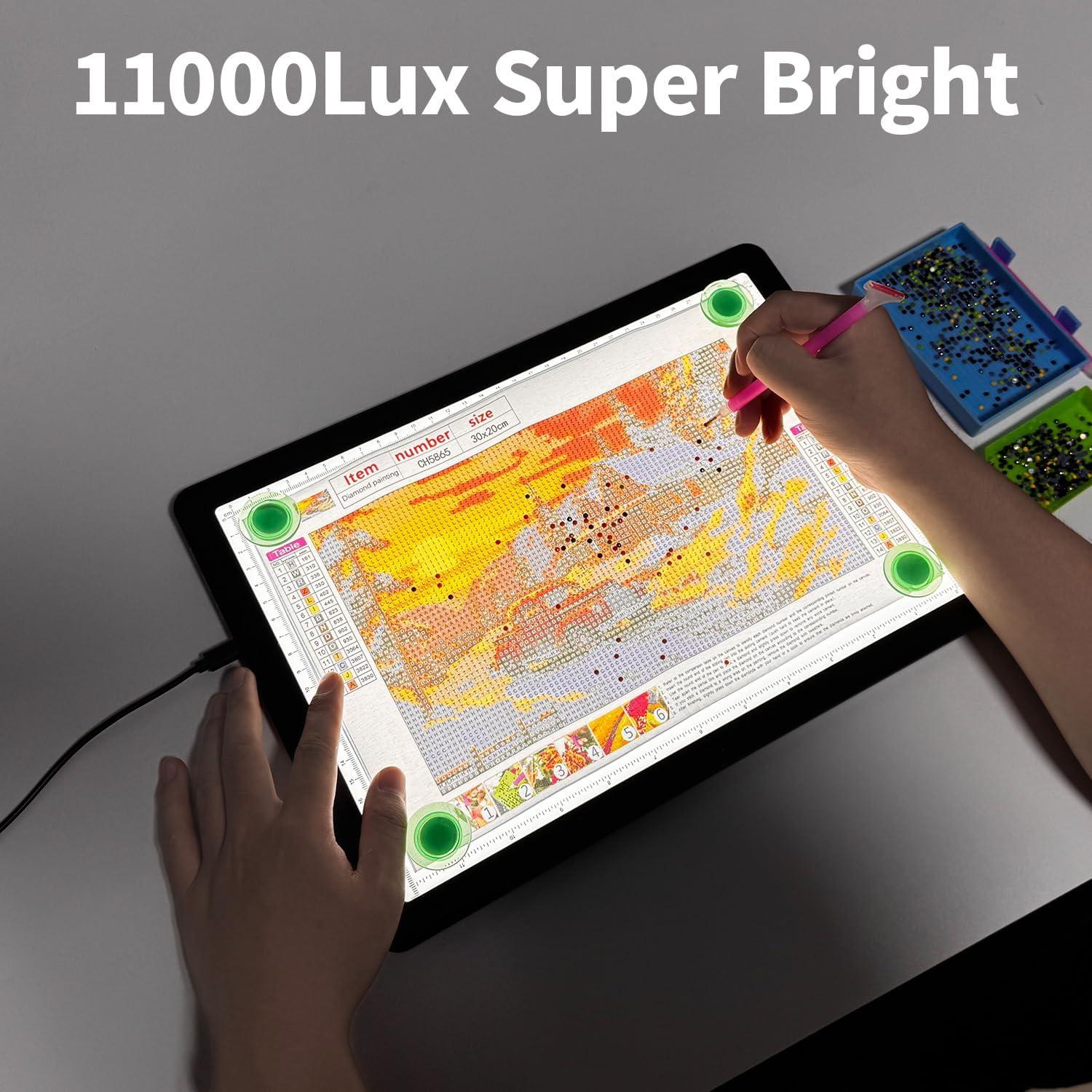 Mesa de Luz A4 TSOCOS 11000 Lux con 3 Colores y 6 Brillos