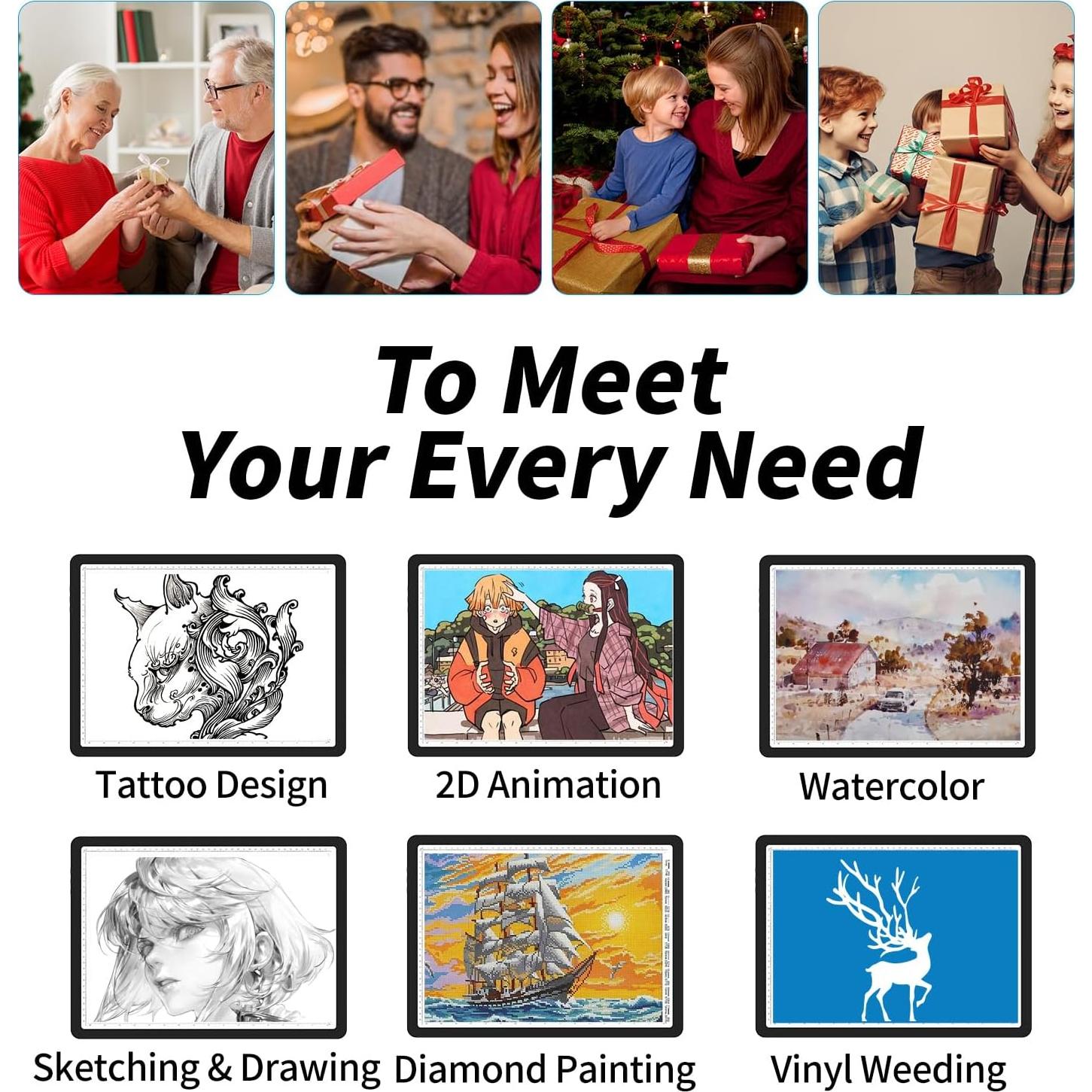 Mesa de Luz A4 TSOCOS 11000 Lux con 3 Colores y 6 Brillos