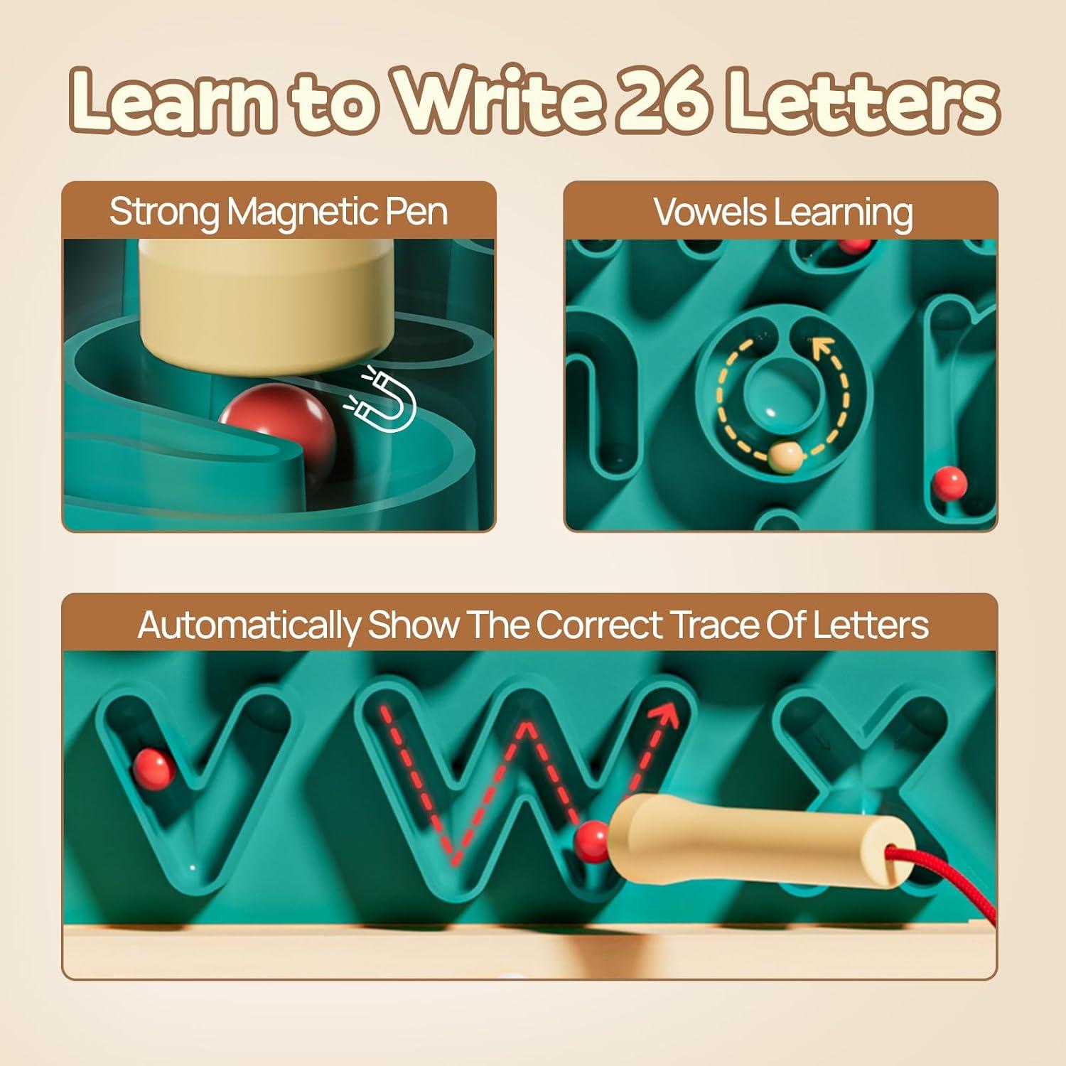 Tablero de Letras Magnéticas Top Bright 28x28cm para Niños