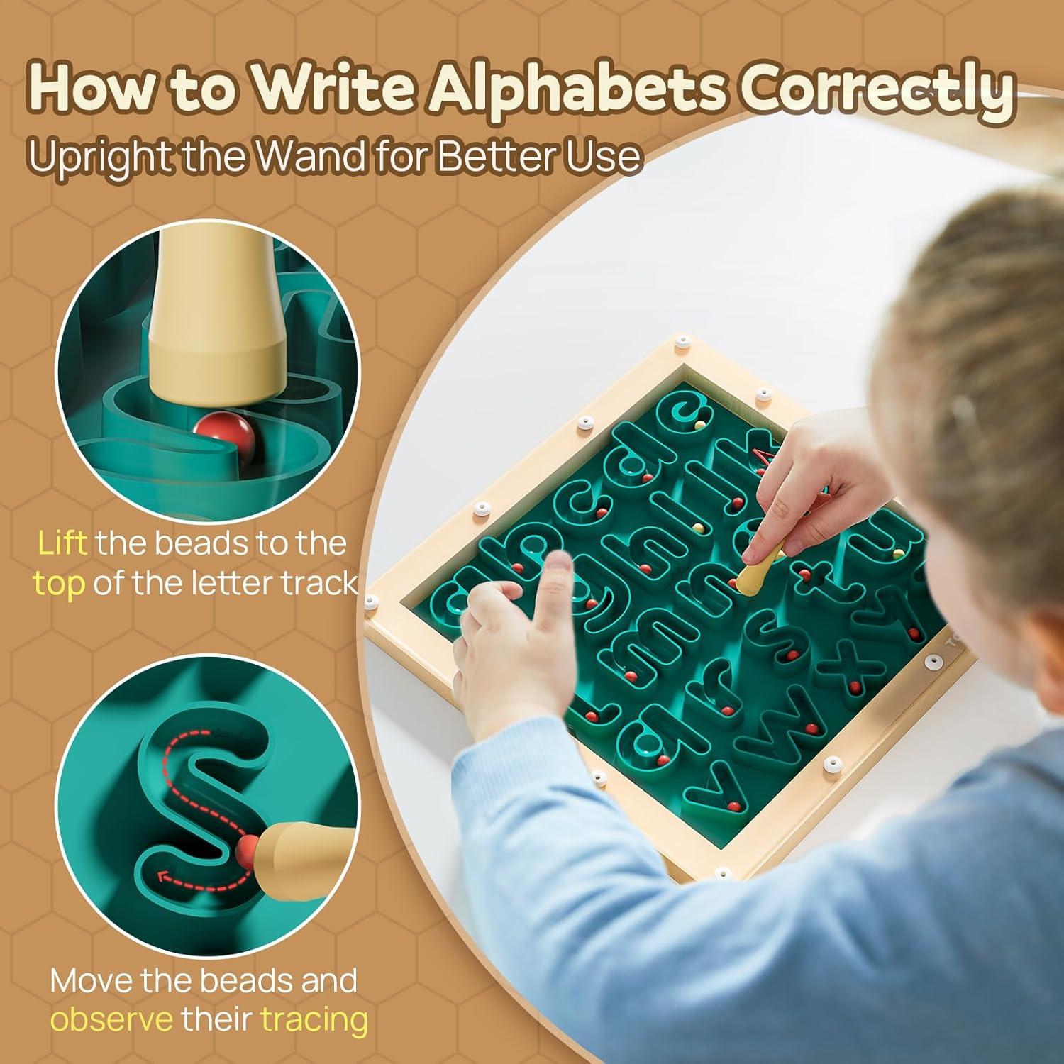 Tablero de Letras Magnéticas Top Bright 28x28cm para Niños