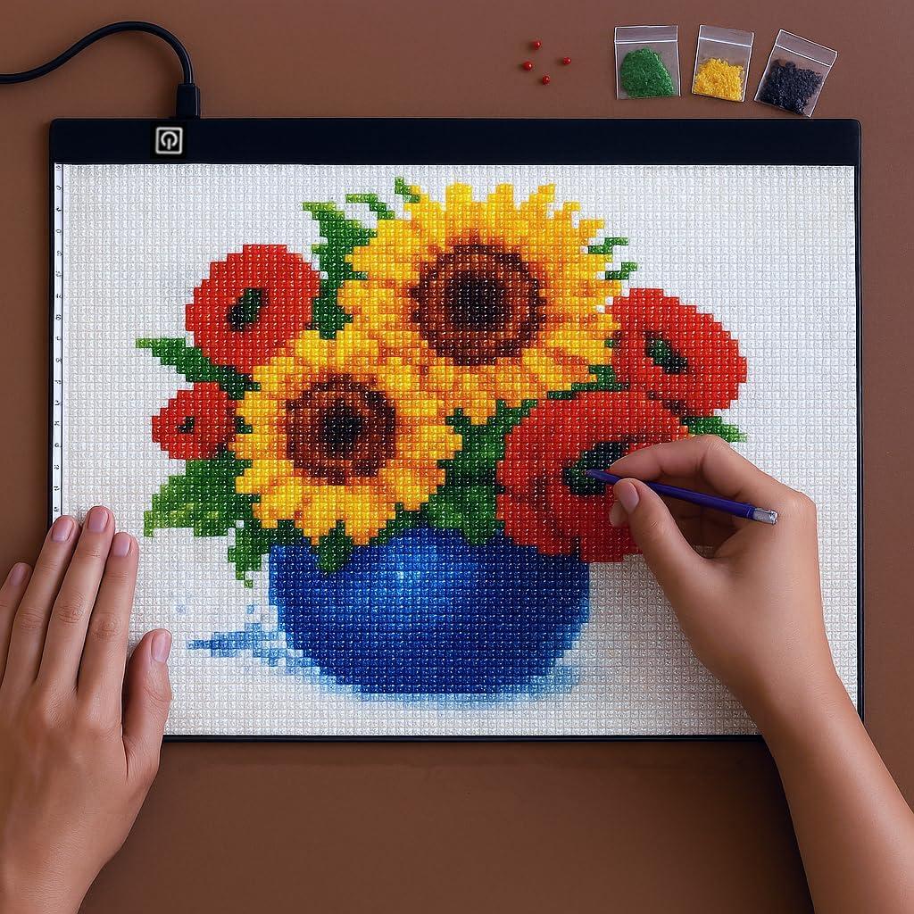 Pad de Luz LED A3 YUZAMOOR - Brillo Ajustable para Dibujo