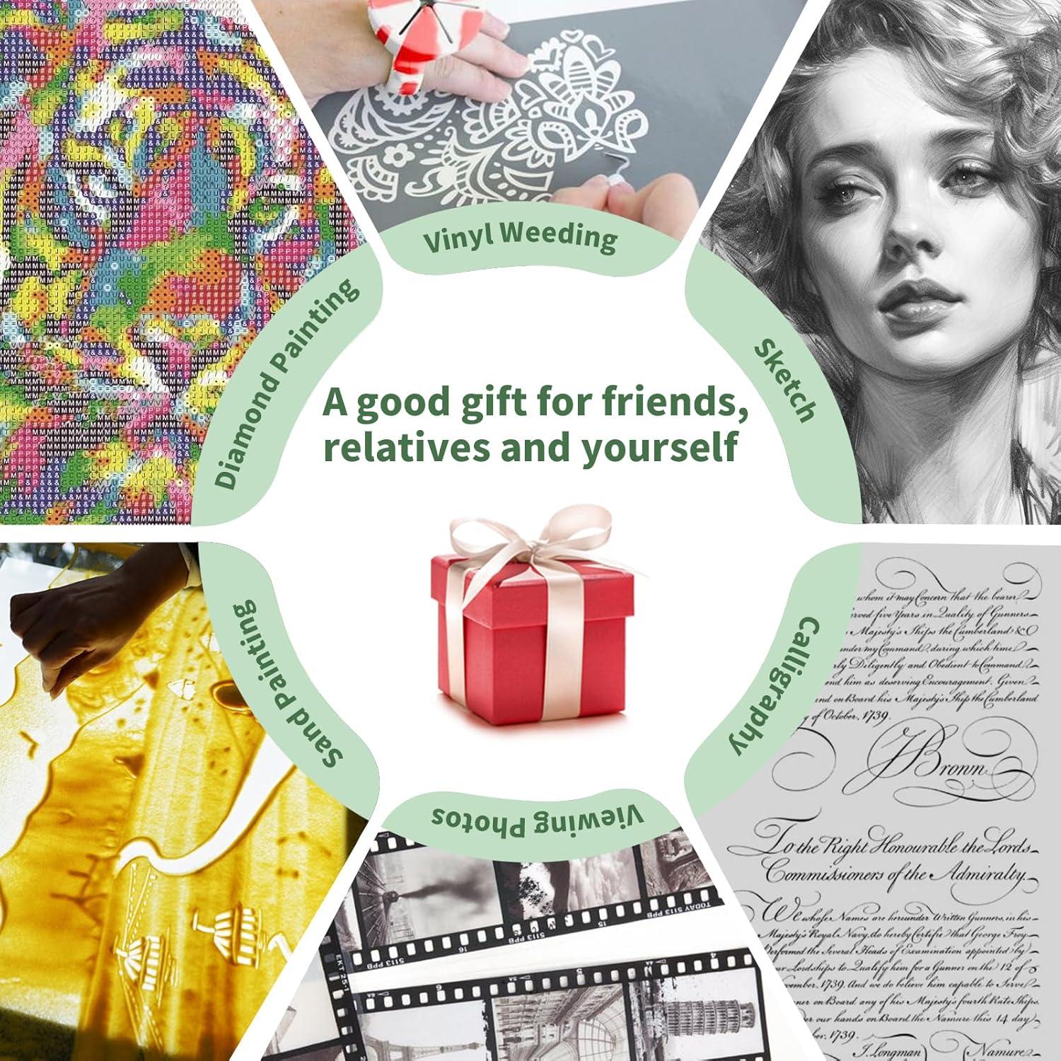 Tableta de Luz Recargable A4 HIUKCOLED con Brillo Ajustable