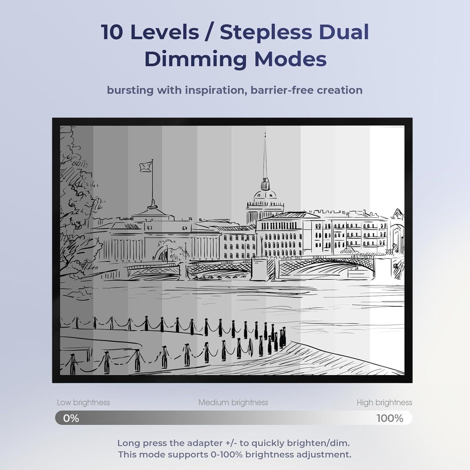 Mesa de Luz A2 DONPODER 10000 Lux 3 Colores 10 Niveles