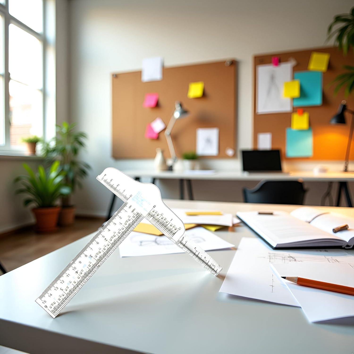 Regla T Acrílica Transparente 15.24 cm Htppzjr - Dibujo y Manualidades