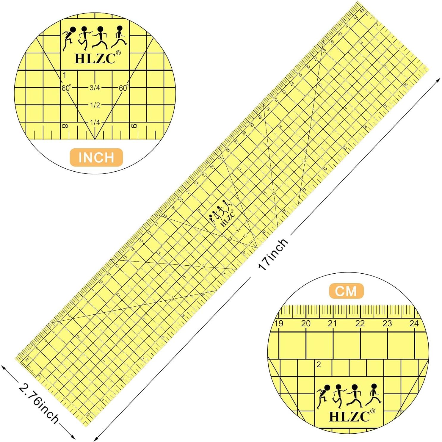 Regla de Calor HLZC para Acolchado 43.2 cm, Herramienta de Plancha