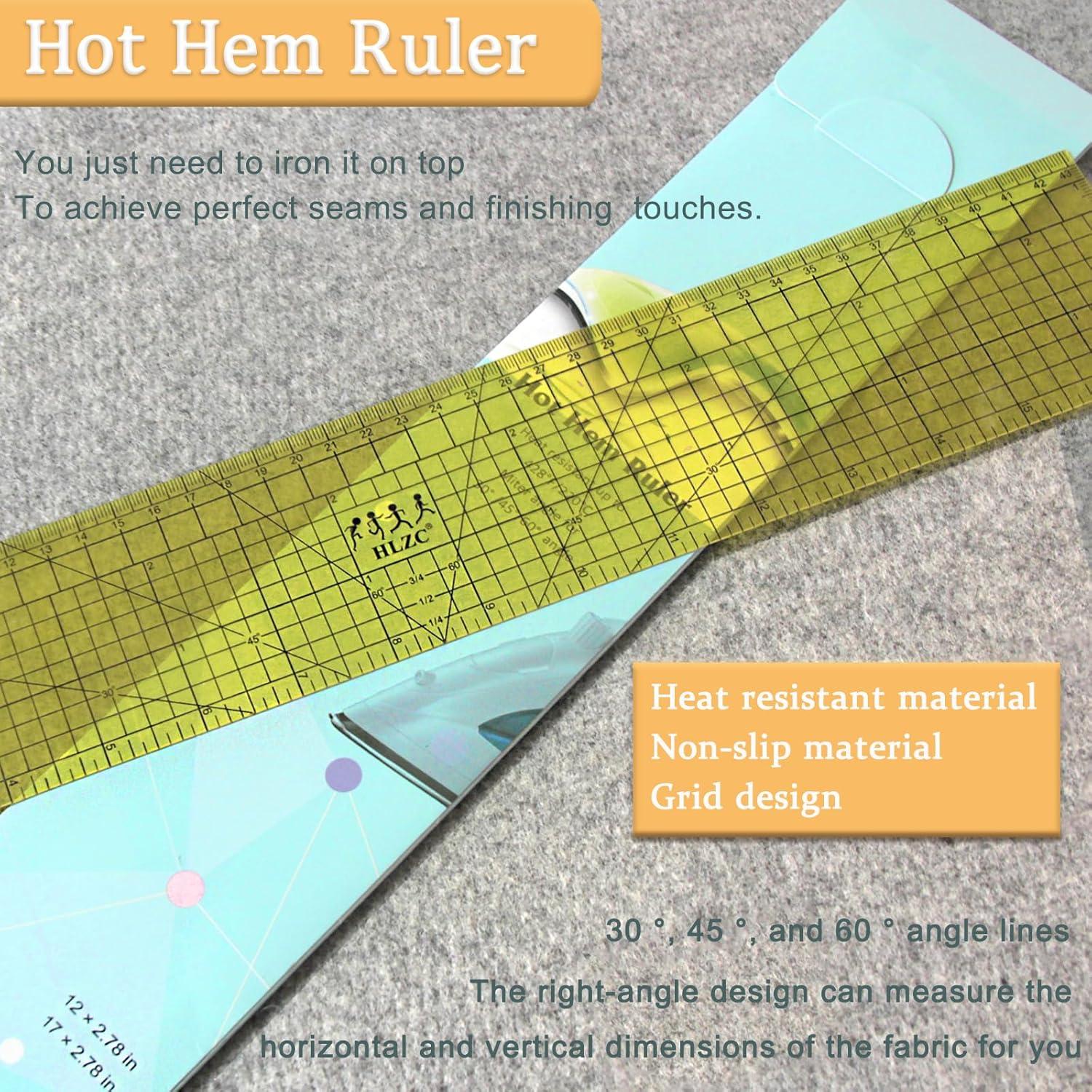 Regla de Calor HLZC para Acolchado 43.2 cm, Herramienta de Plancha