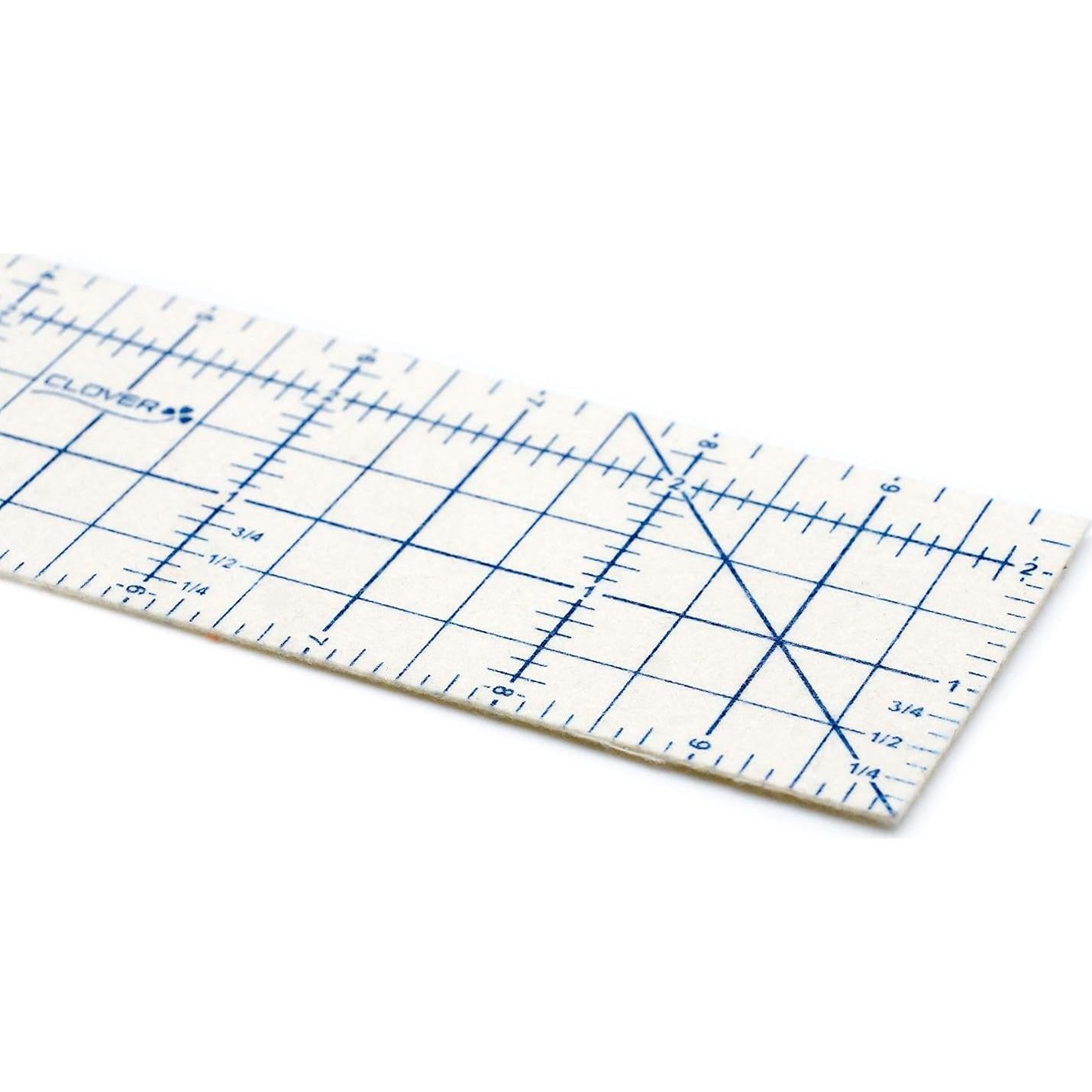 Regla Caliente Clover 7811 para Planchar y Medir 6.35x25.4 cm