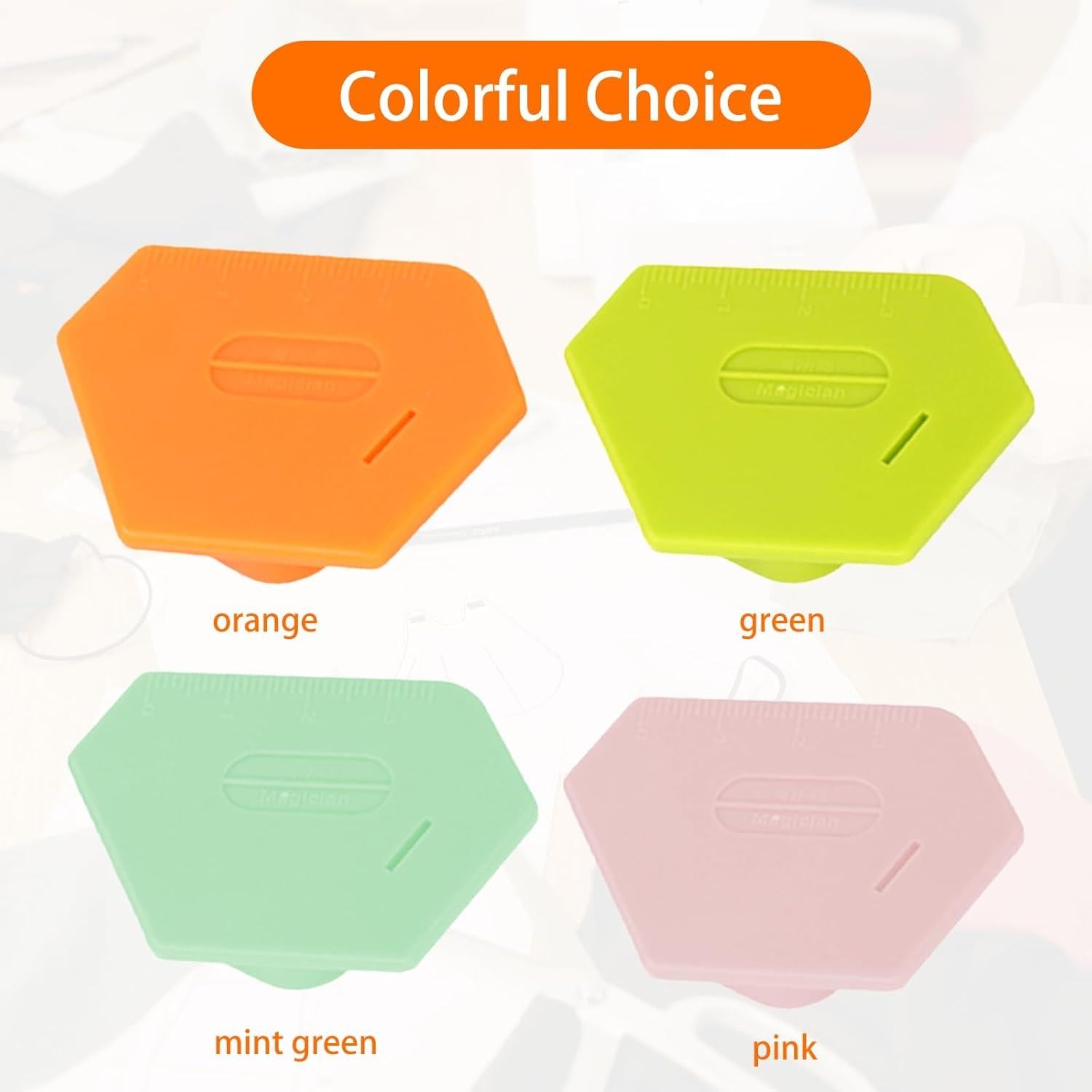 Upgraded Magnetic Seam Guide for Sewing Machine，Polygonal Sewing Seam Guide with Scale，Multi-Purpose Tool Magnetic Sewing Guide， Universal Sewing Accessories and Supplies（Green）