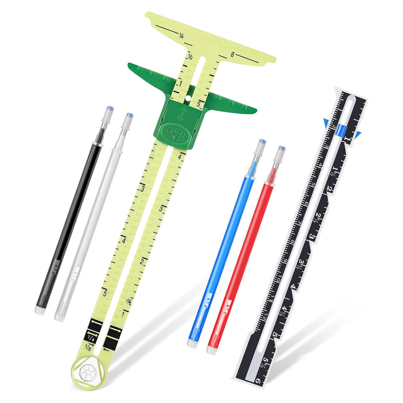 Juego de Herramientas de Costura TOODOO 6 Piezas con Reglas