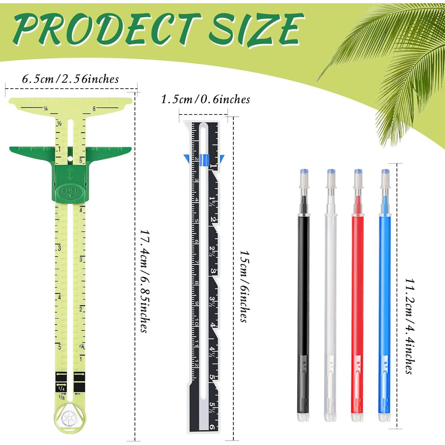 Juego de Herramientas de Costura TOODOO 6 Piezas con Reglas