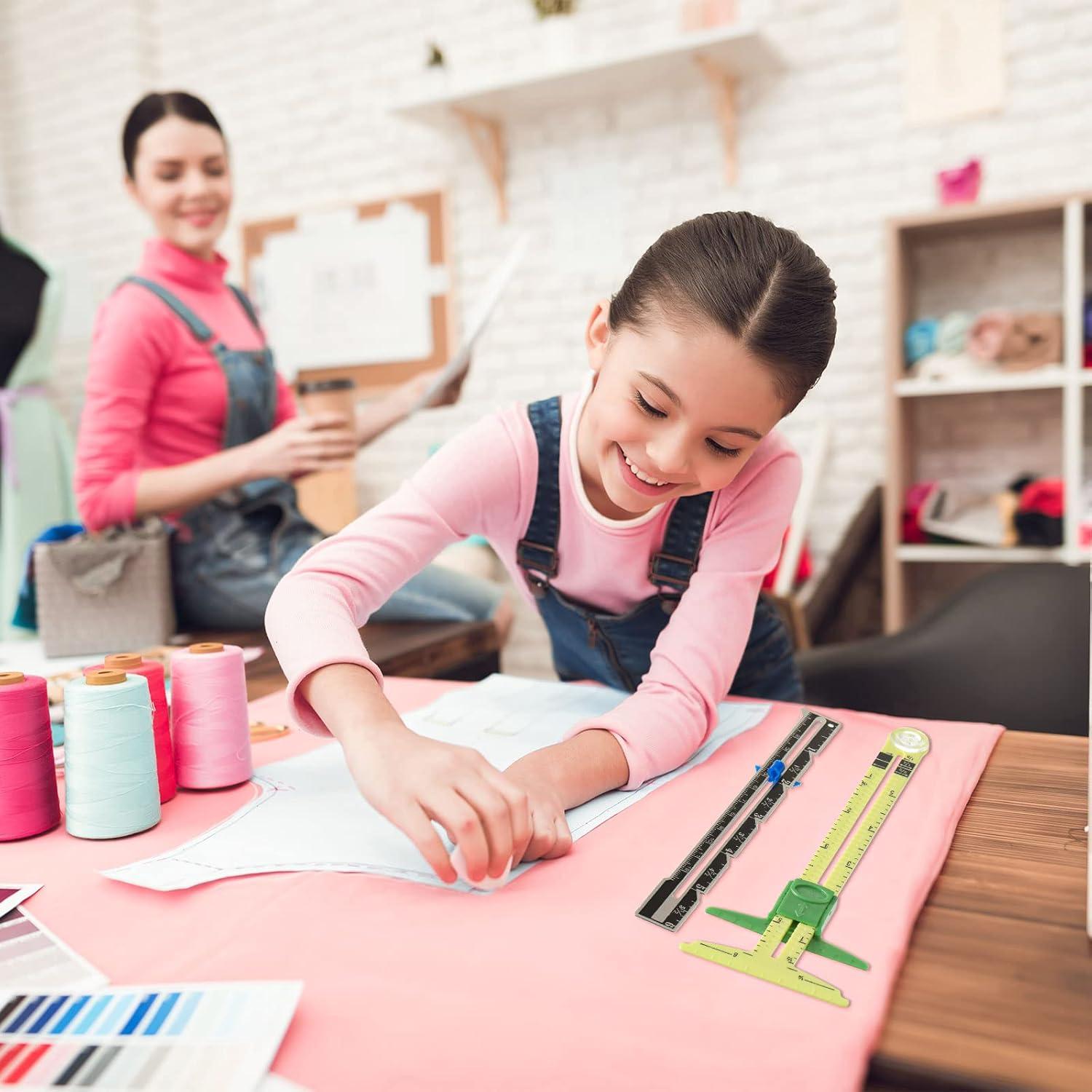 Juego de Herramientas de Costura TOODOO 6 Piezas con Reglas