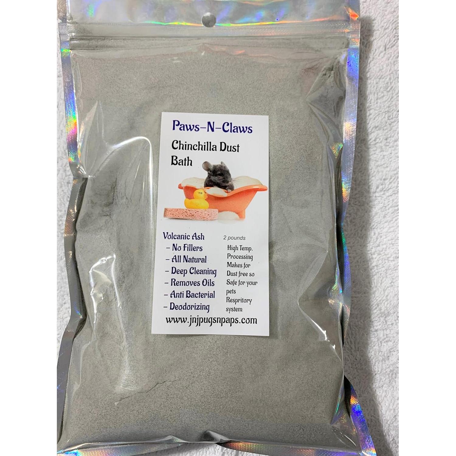 Polvo de Baño para Chinchillas Natural 2x113g Ceniza Volcánica