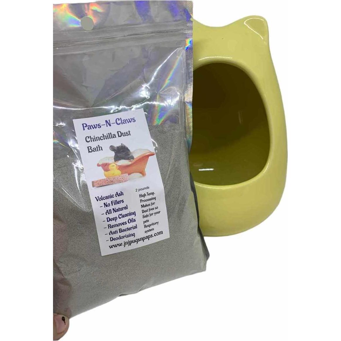 Polvo de Baño para Chinchillas Natural 2x113g Ceniza Volcánica