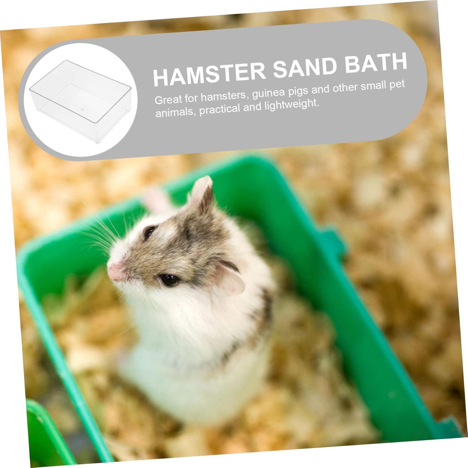 Caja de Baño de Arena Transparente GANAZONO para Hámster 15x10cm