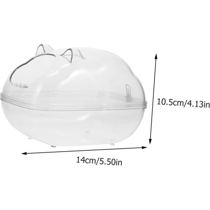 Inodoro para Hámster Toddmomy 14x9x10.5cm Transparente