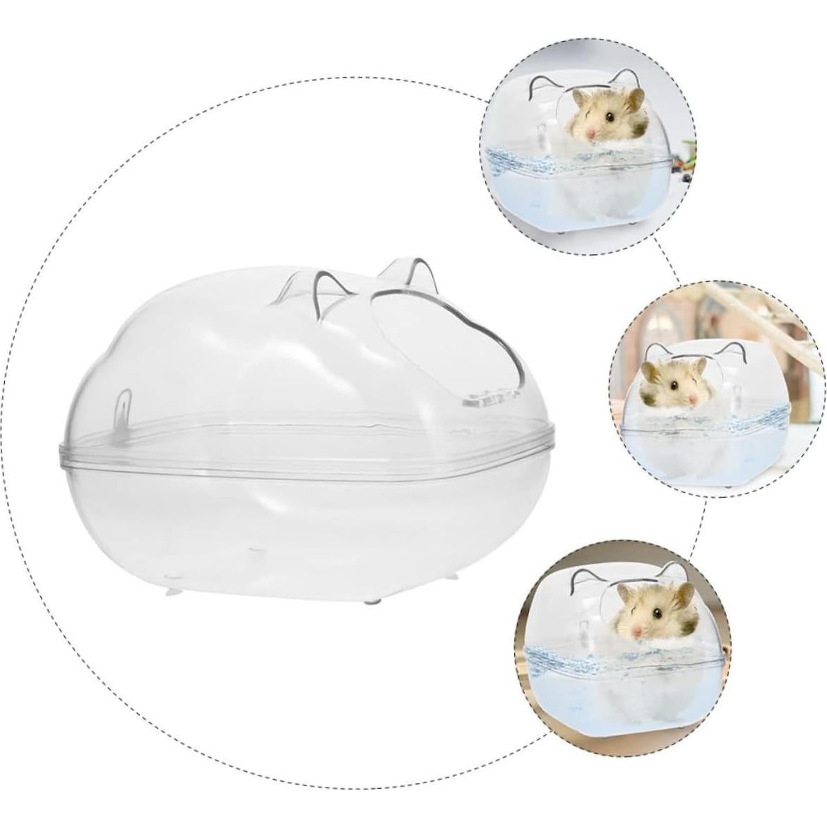 Inodoro para Hámster Toddmomy 14x9x10.5cm Transparente