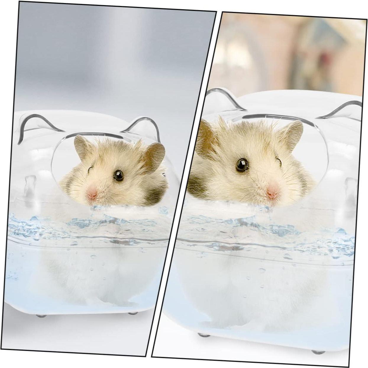 Inodoro para Hámster Toddmomy 14x9x10.5cm Transparente