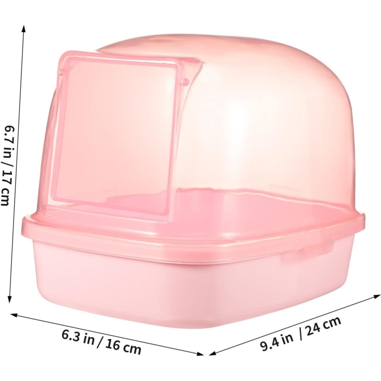 Baño de Arena para Hámster BESPORTBLE 23x16x17cm Rosa