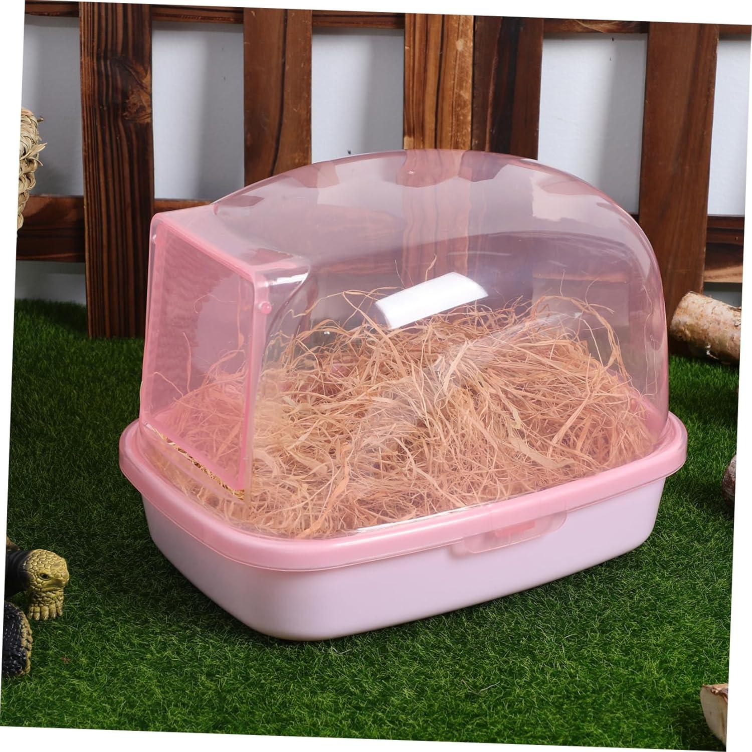 Baño de Arena para Hámster BESPORTBLE 23x16x17cm Rosa