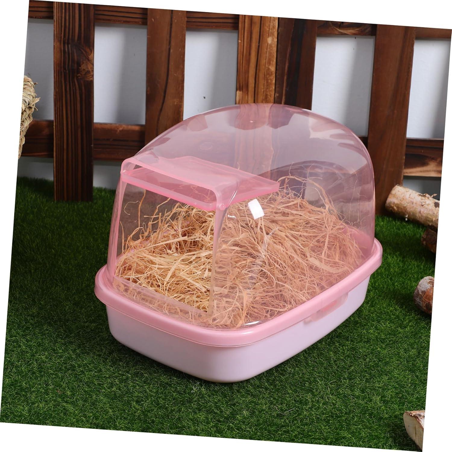 Baño de Arena para Hámster BESPORTBLE 23x16x17cm Rosa