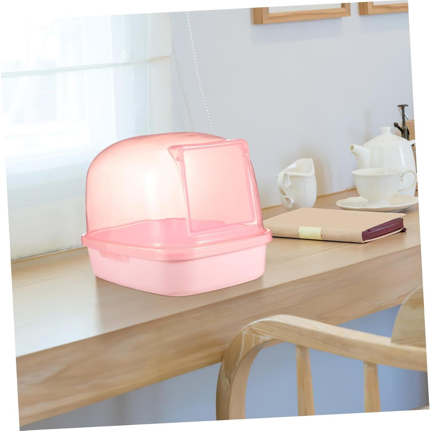 Baño de Arena para Hámster BESPORTBLE 23x16x17cm Rosa