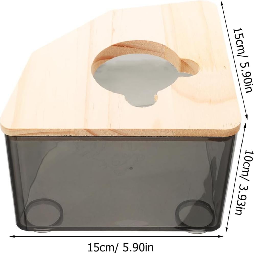Baño de Arena para Hámster Abaodam 15x15 cm Acrílico Multiusos