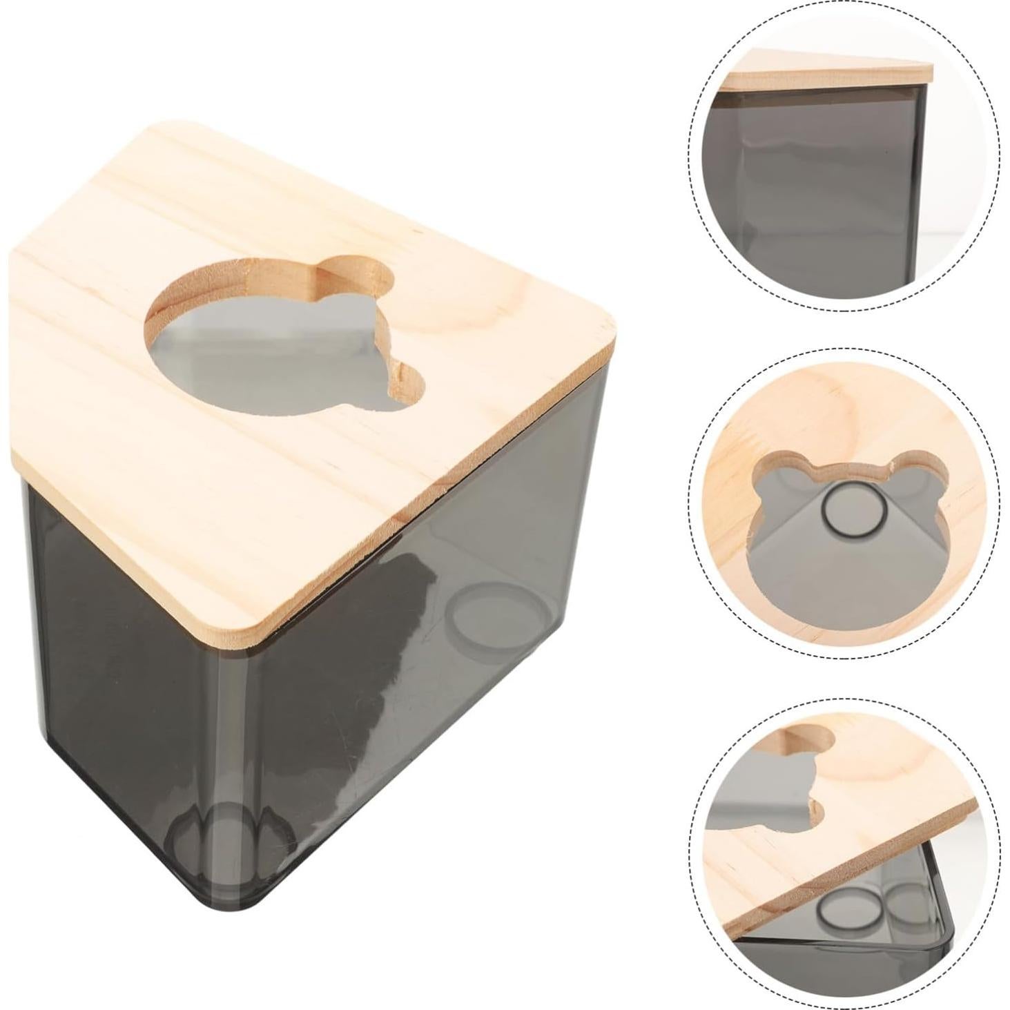 Baño de Arena para Hámster Abaodam 15x15 cm Acrílico Multiusos