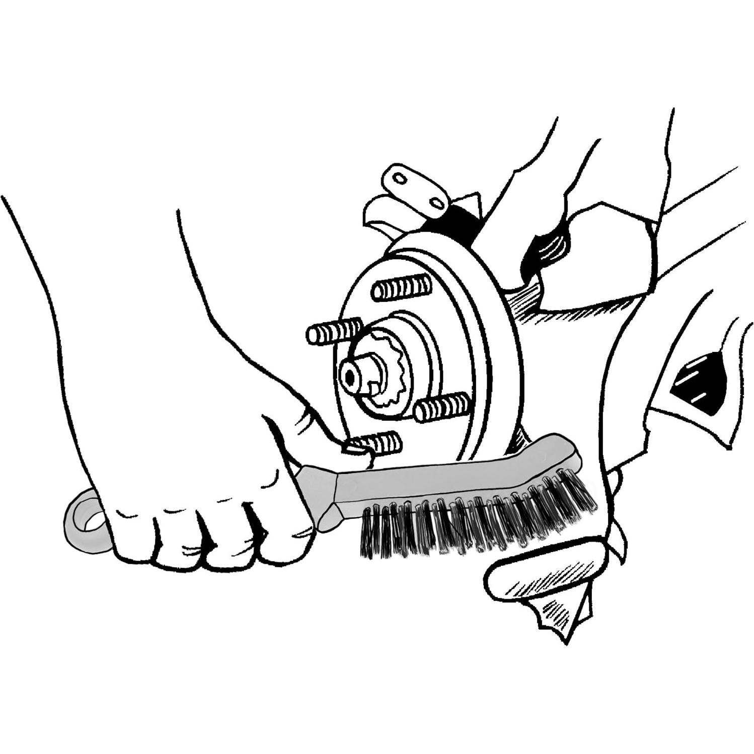 Cepillo de Caliper de Freno Lisle 13410 - Acero Reutilizable