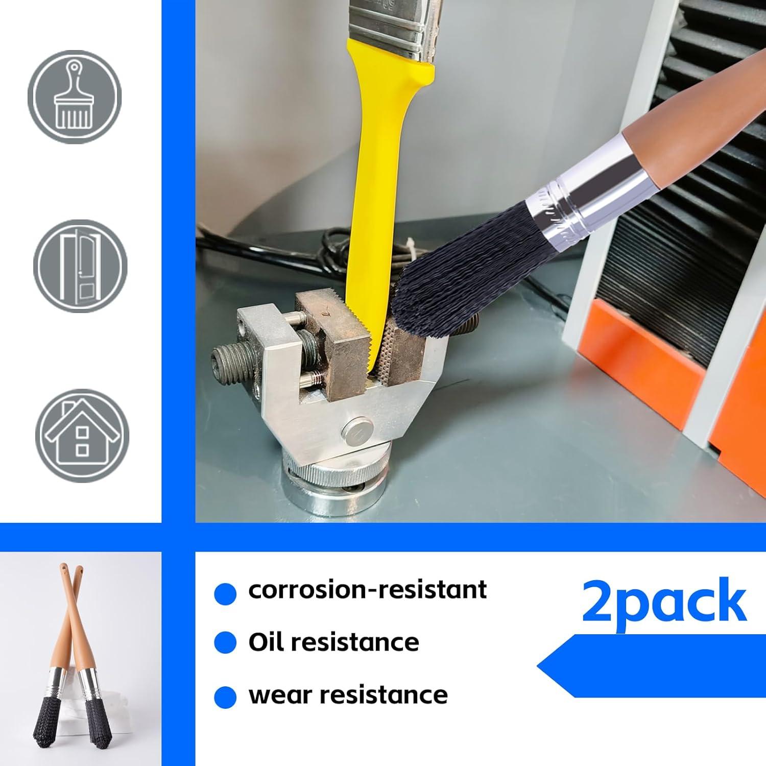 Cepillo de Limpieza de Piezas Wesquer 2pcs para Auto y Metal