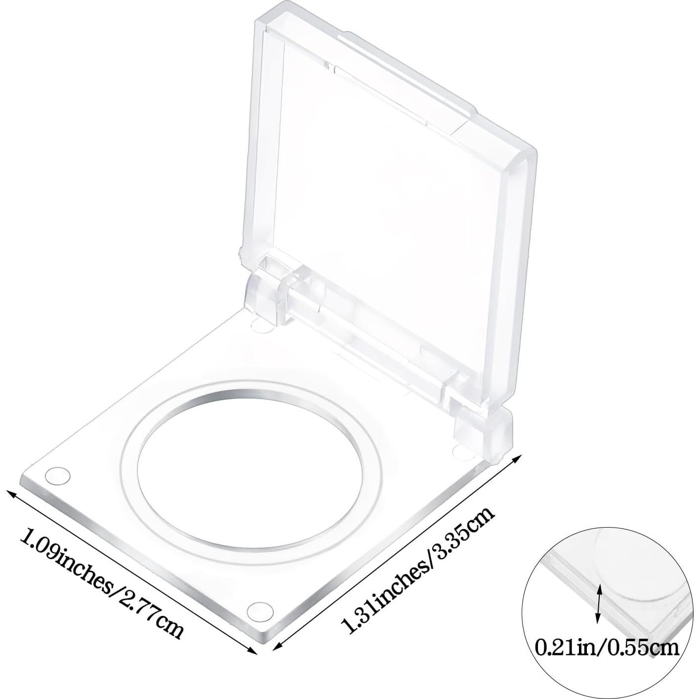 Cubiertas de Interruptor de Luz Qianyu 2 Pcs Acrílico Transparente