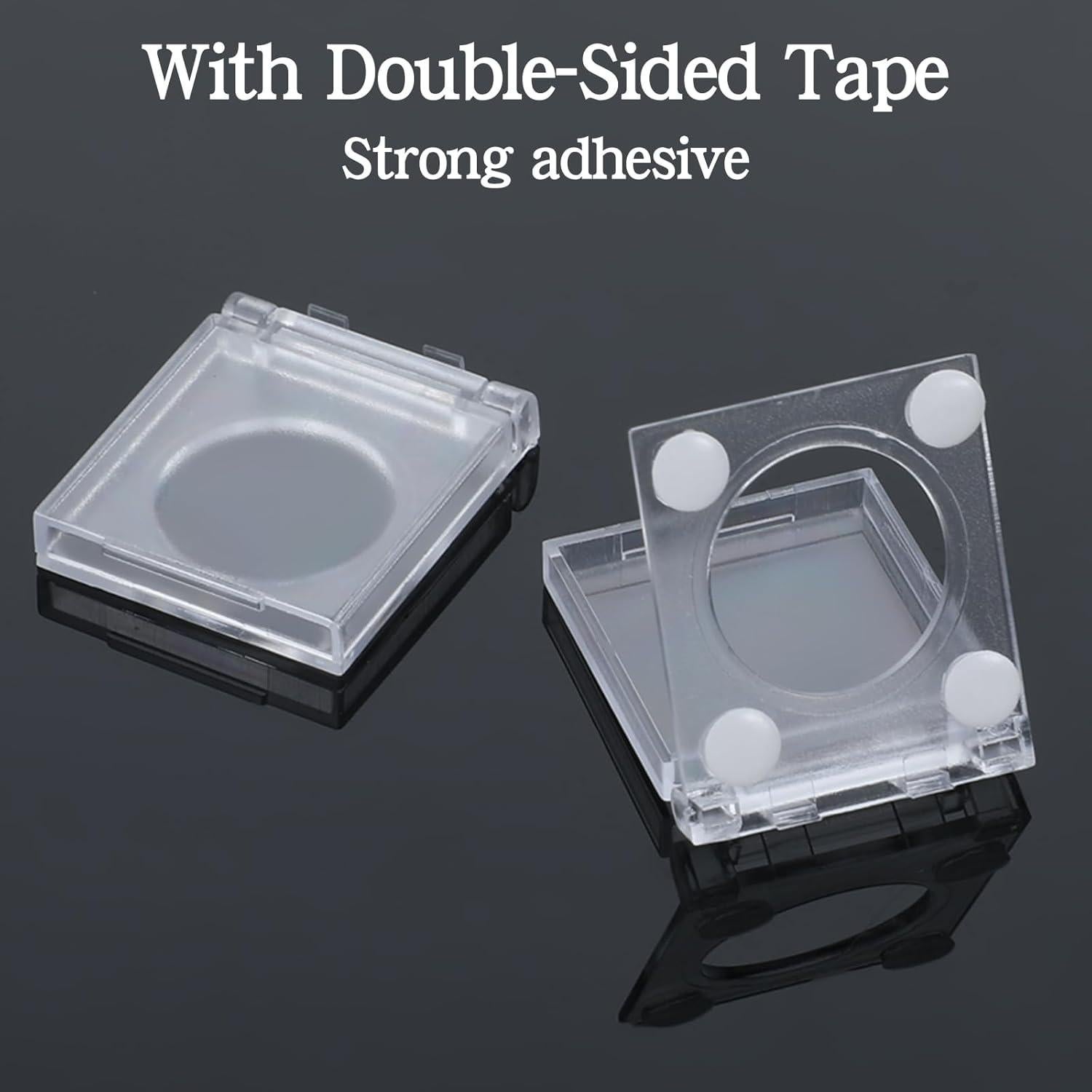 Cubiertas de Interruptor de Luz Qianyu 2 Pcs Acrílico Transparente