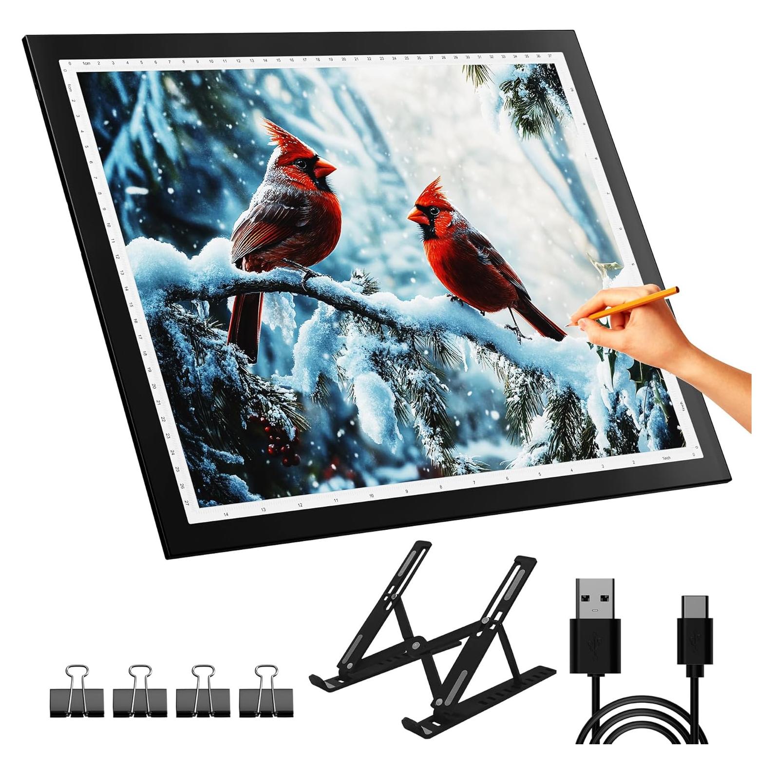 DONPODER A3 Luz Pad LED con Soporte 5500 Lux para Arte