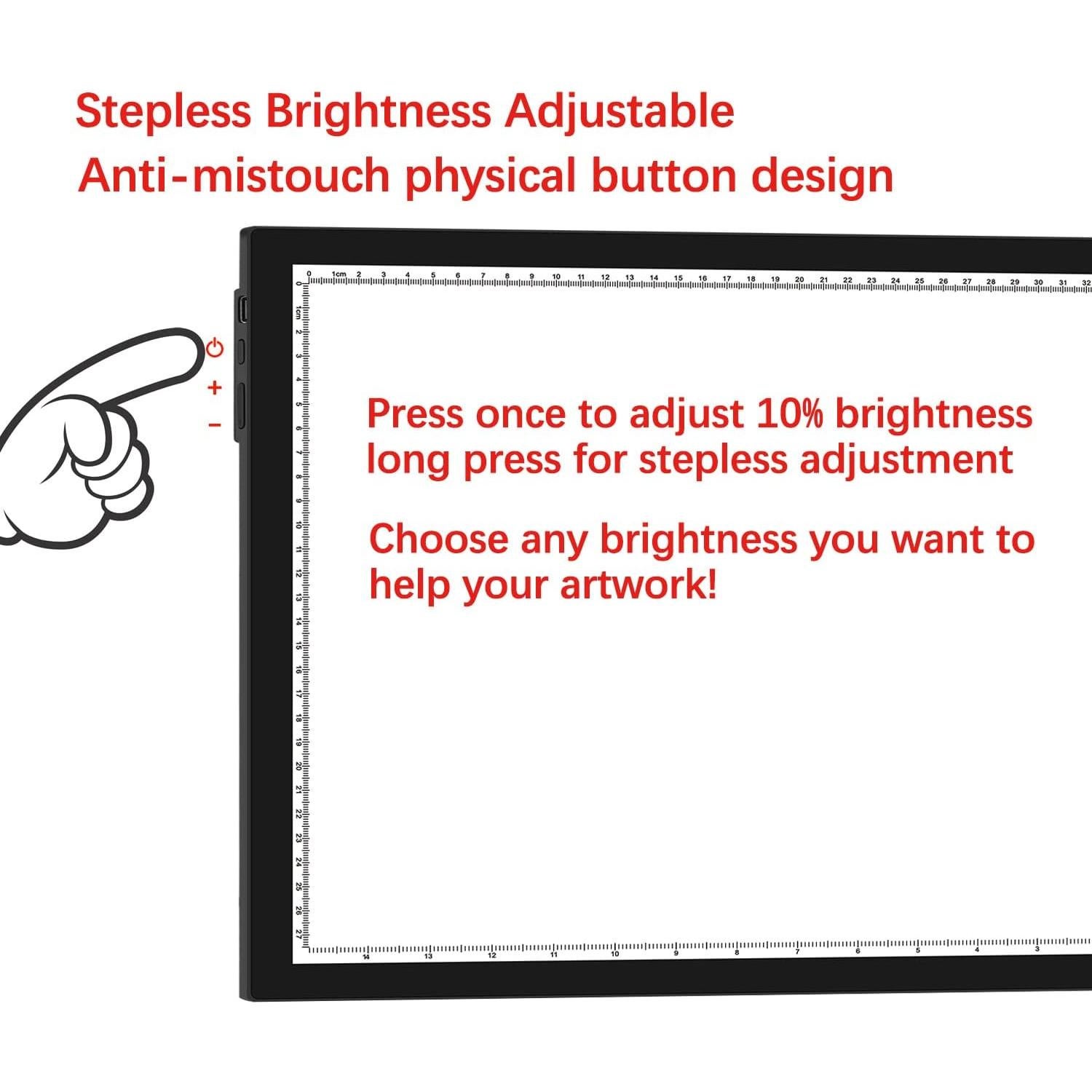 DONPODER A3 Luz Pad LED con Soporte 5500 Lux para Arte