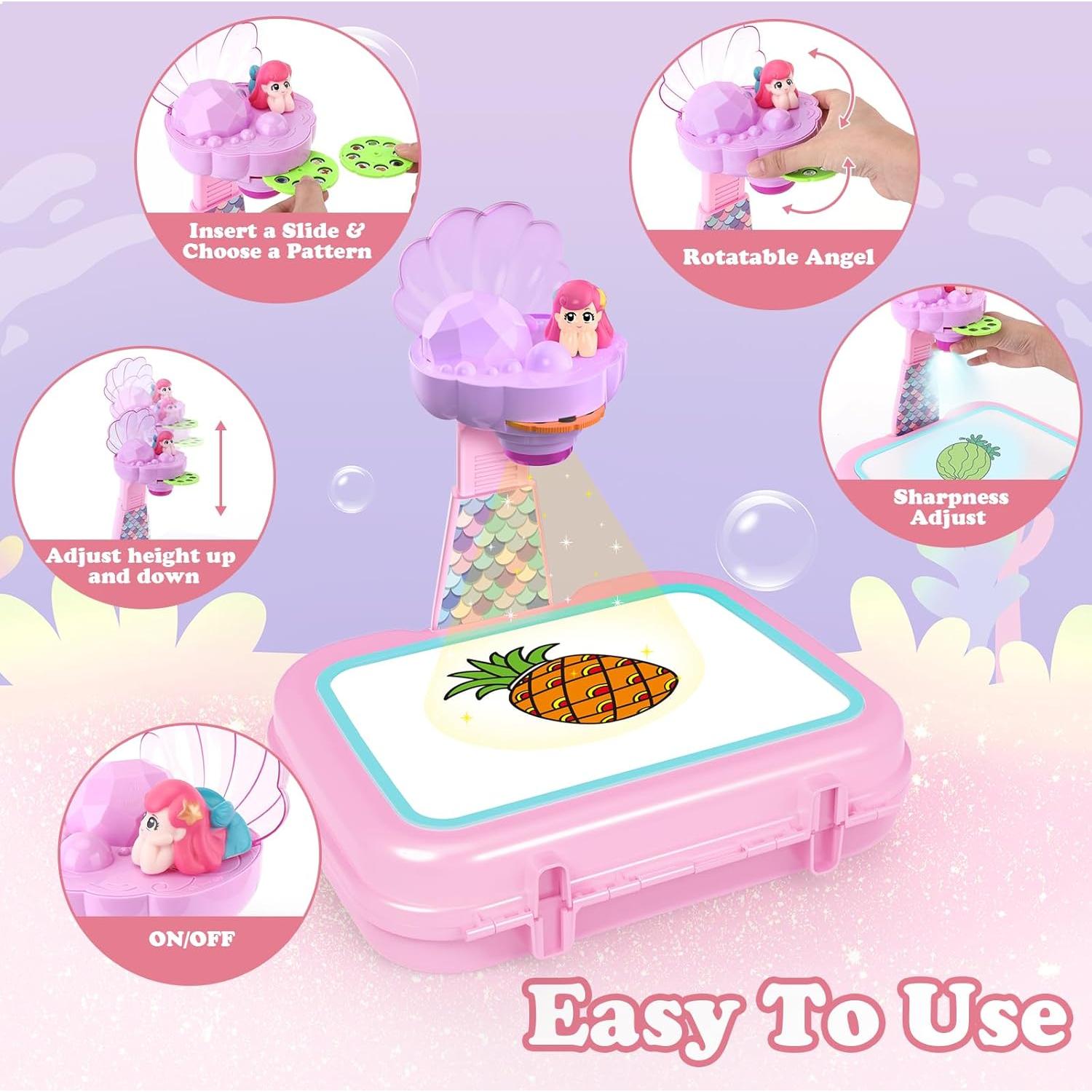 Proyector de Dibujo Syahro Sirena con Kit de Arte Completo