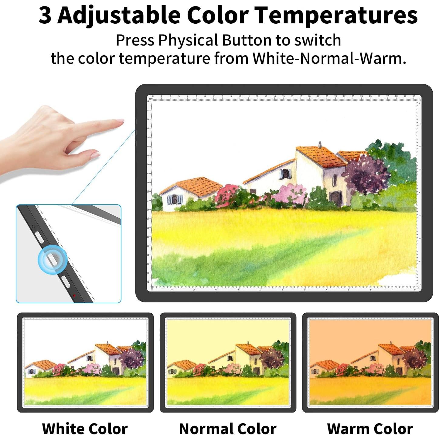 Tabla de Luz A4 KEIWRLIGHT LED 9000 Lux Recargable