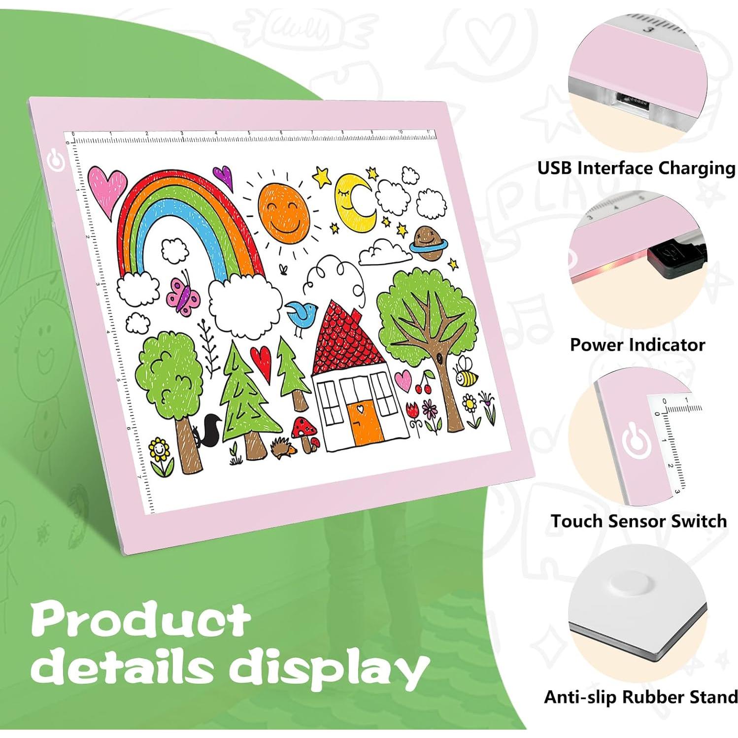 Tablero de Luz KIVOTAC GGE12 A4 USB Ajustable 9x12"