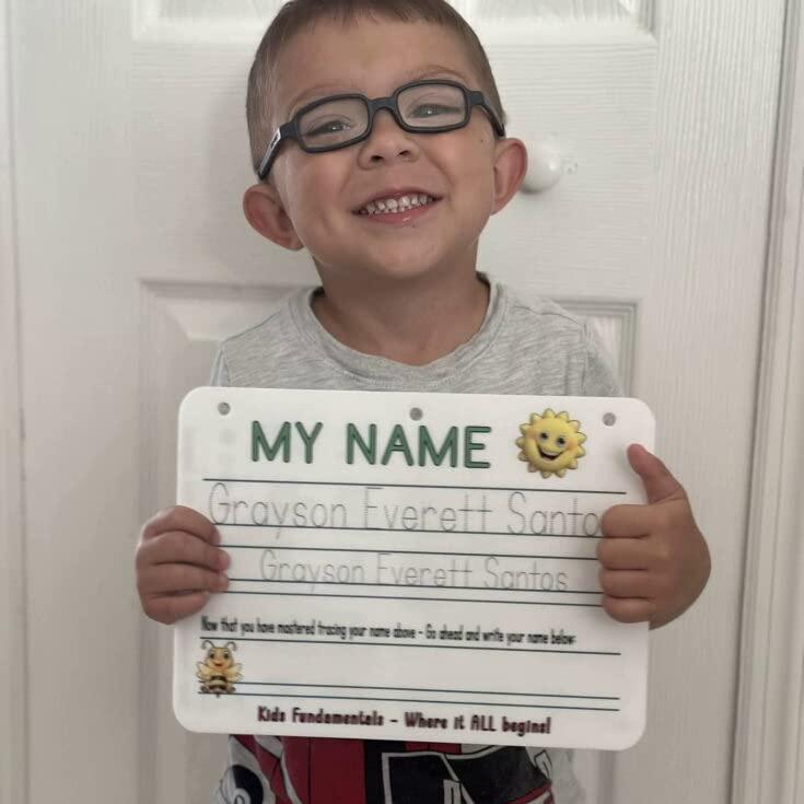 Tabla de Escritura Reutilizable para Niños - Personalizada - 19x26 cm