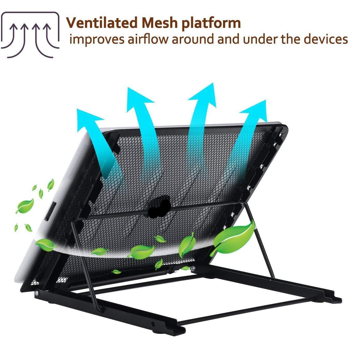 Soporte Metálico Ventilado Imentha para Laptop y Tableta
