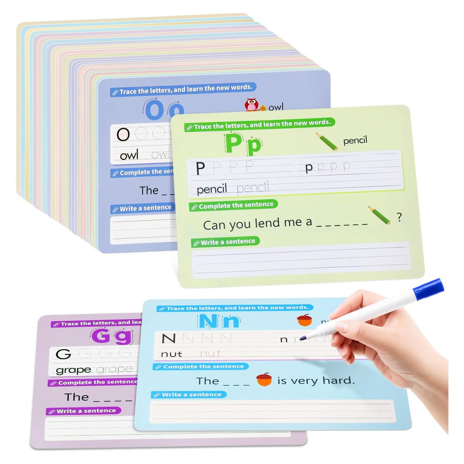 Hojas de Práctica de Letras y Números HenPisen 27.9x21.6cm