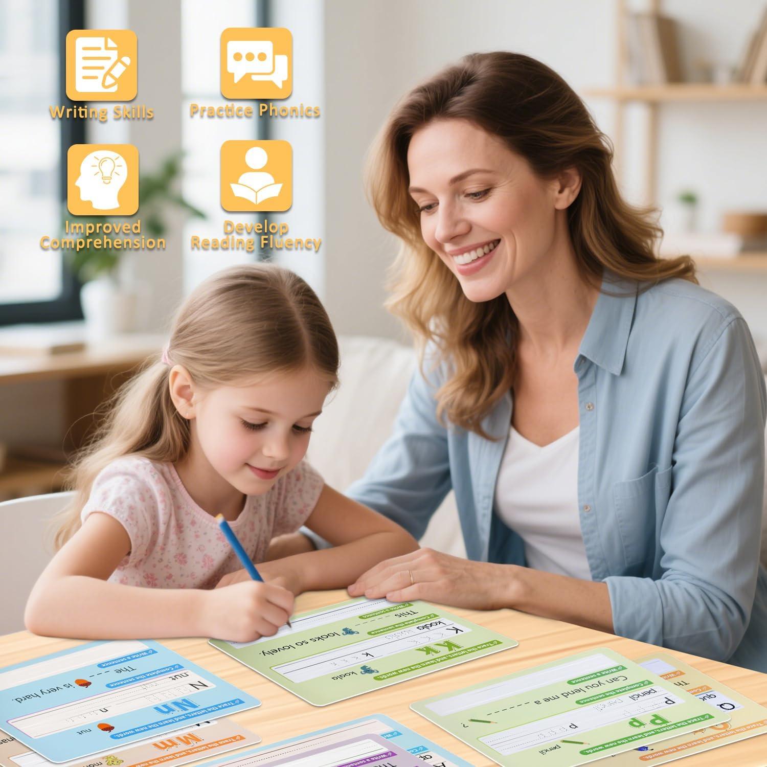 Hojas de Práctica de Letras y Números HenPisen 27.9x21.6cm