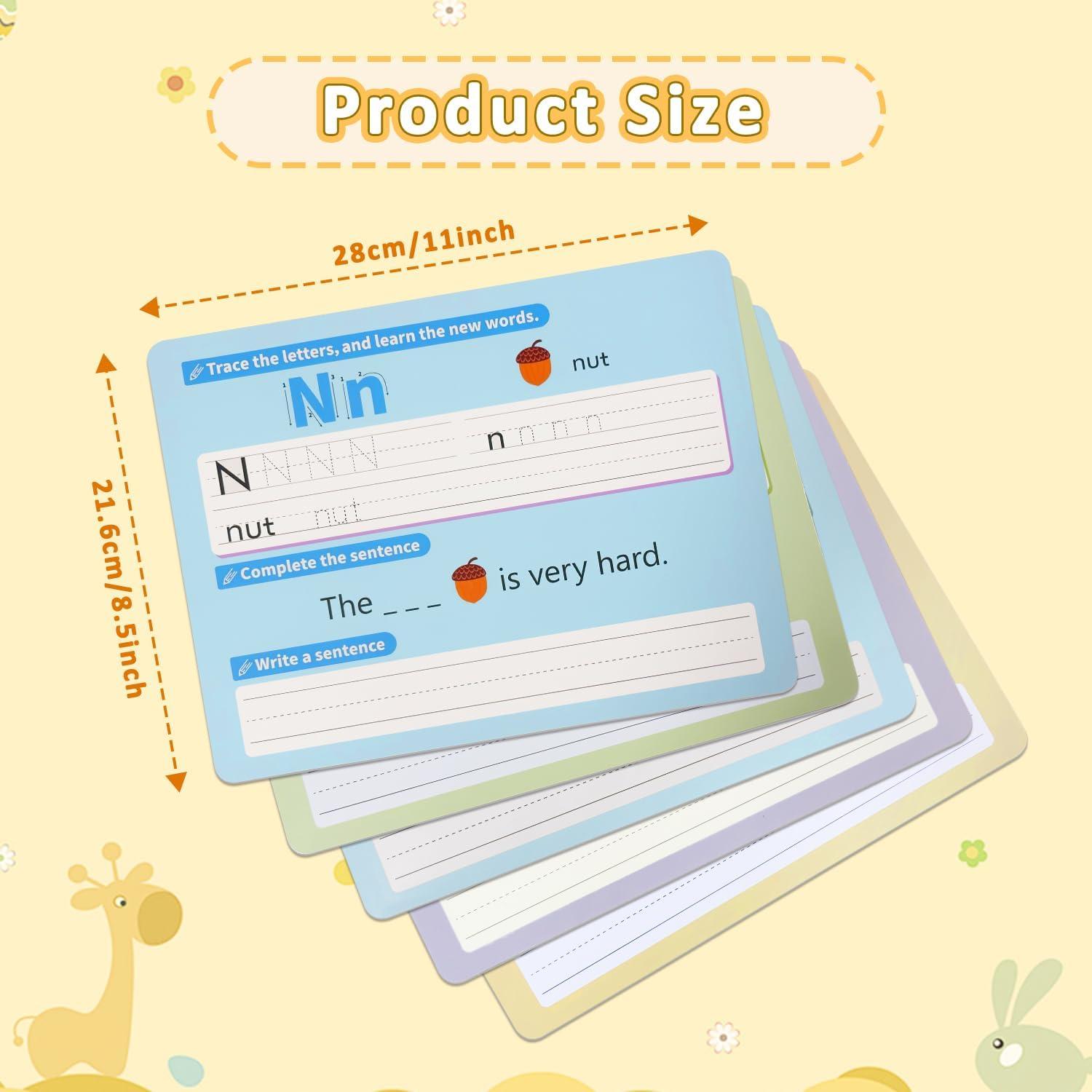 Hojas de Práctica de Letras y Números HenPisen 27.9x21.6cm