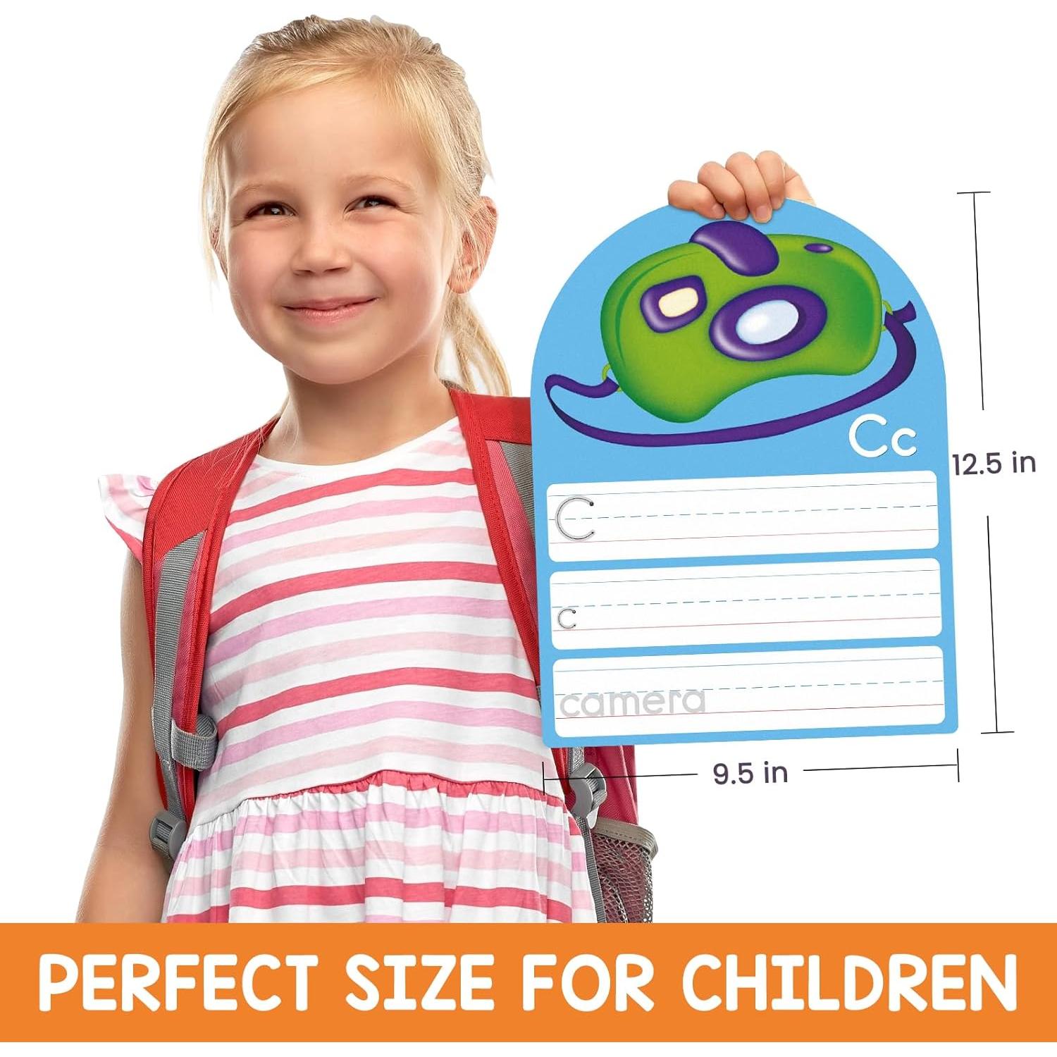 Tarjetas de Escritura del Alfabeto Auchq - 13 Piezas Borrables