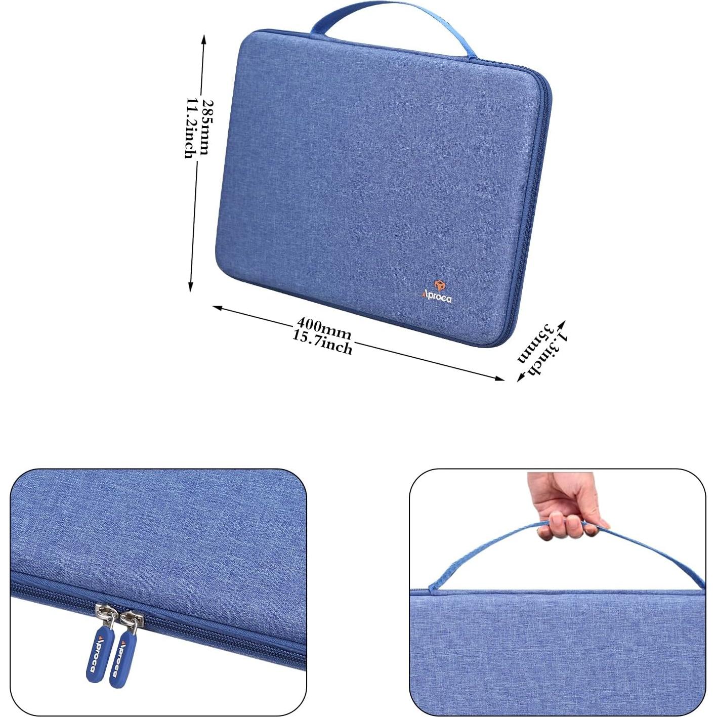 Funda Dura Portátil Aproca Azul para Tableta Luz LED A4